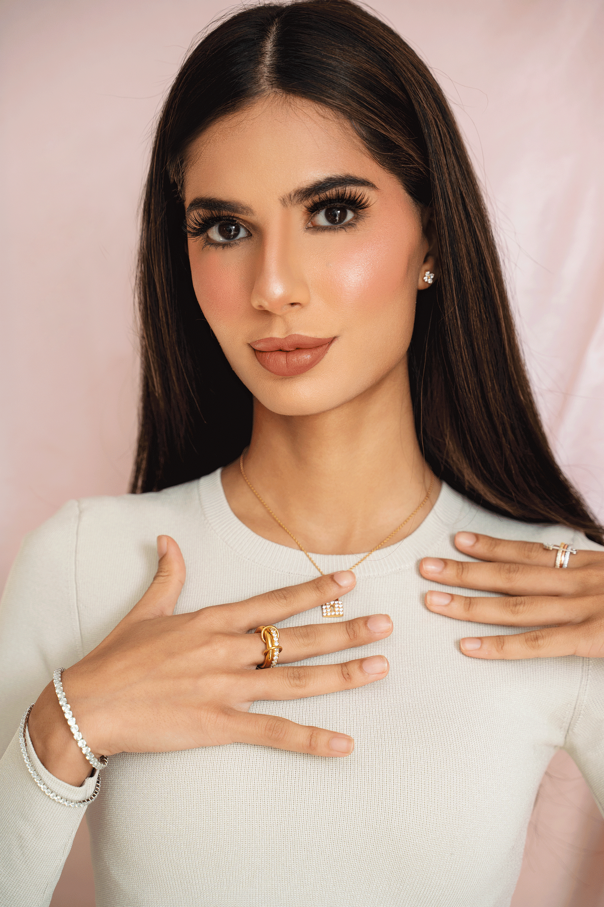 CHLOE 18K Tennis Bracelet – Timeless Sparkle