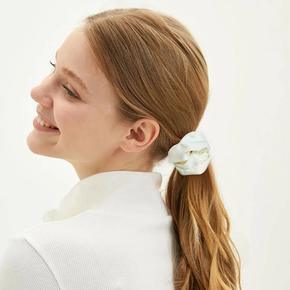 Haven&Co.™ Luxe Silk Scrunchies – Gentle Hold for Healthy, Shiny Hair