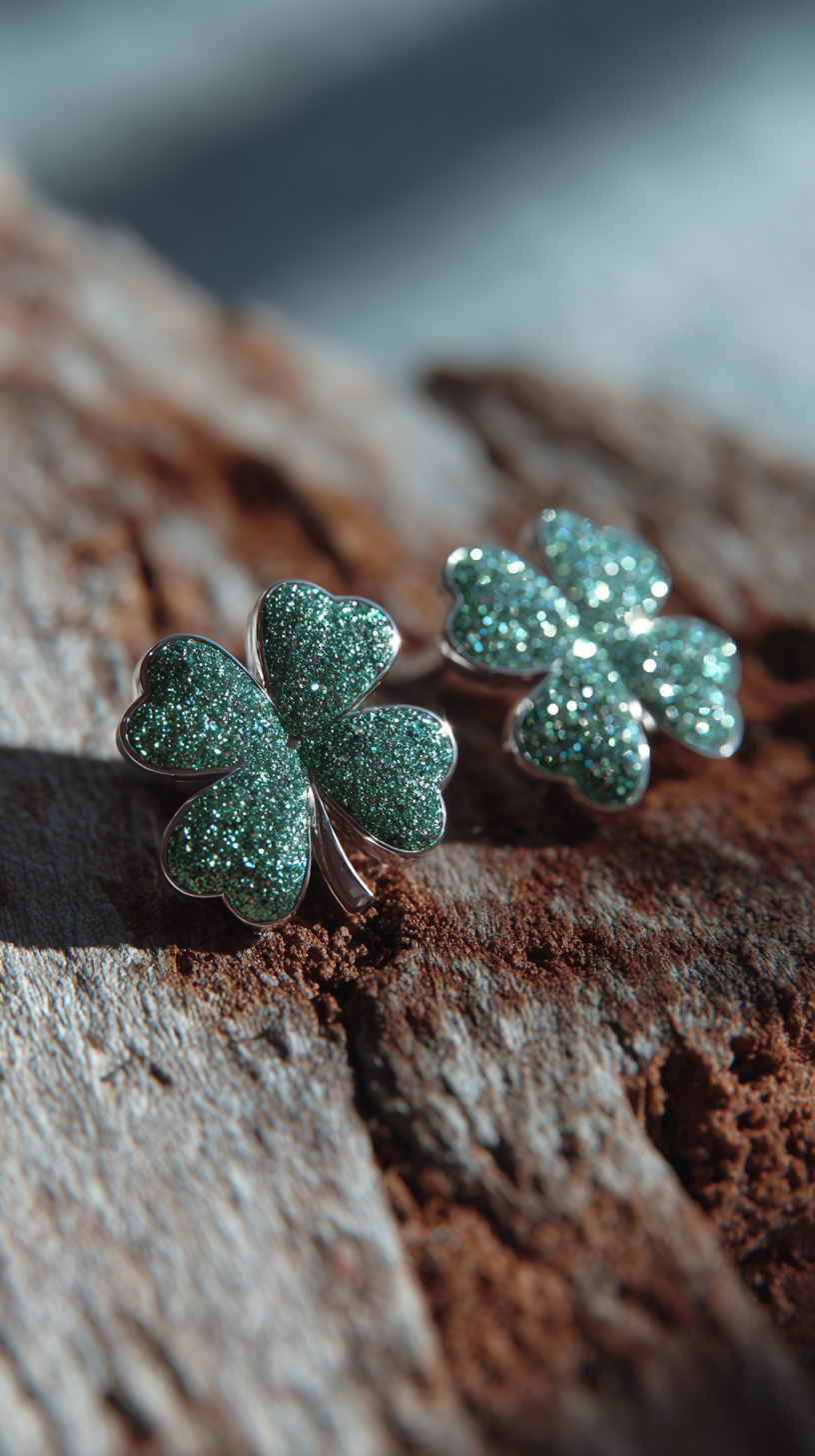 Emerald Sparkle Clover Earrings – Limited St. Patrick’s Day Edition