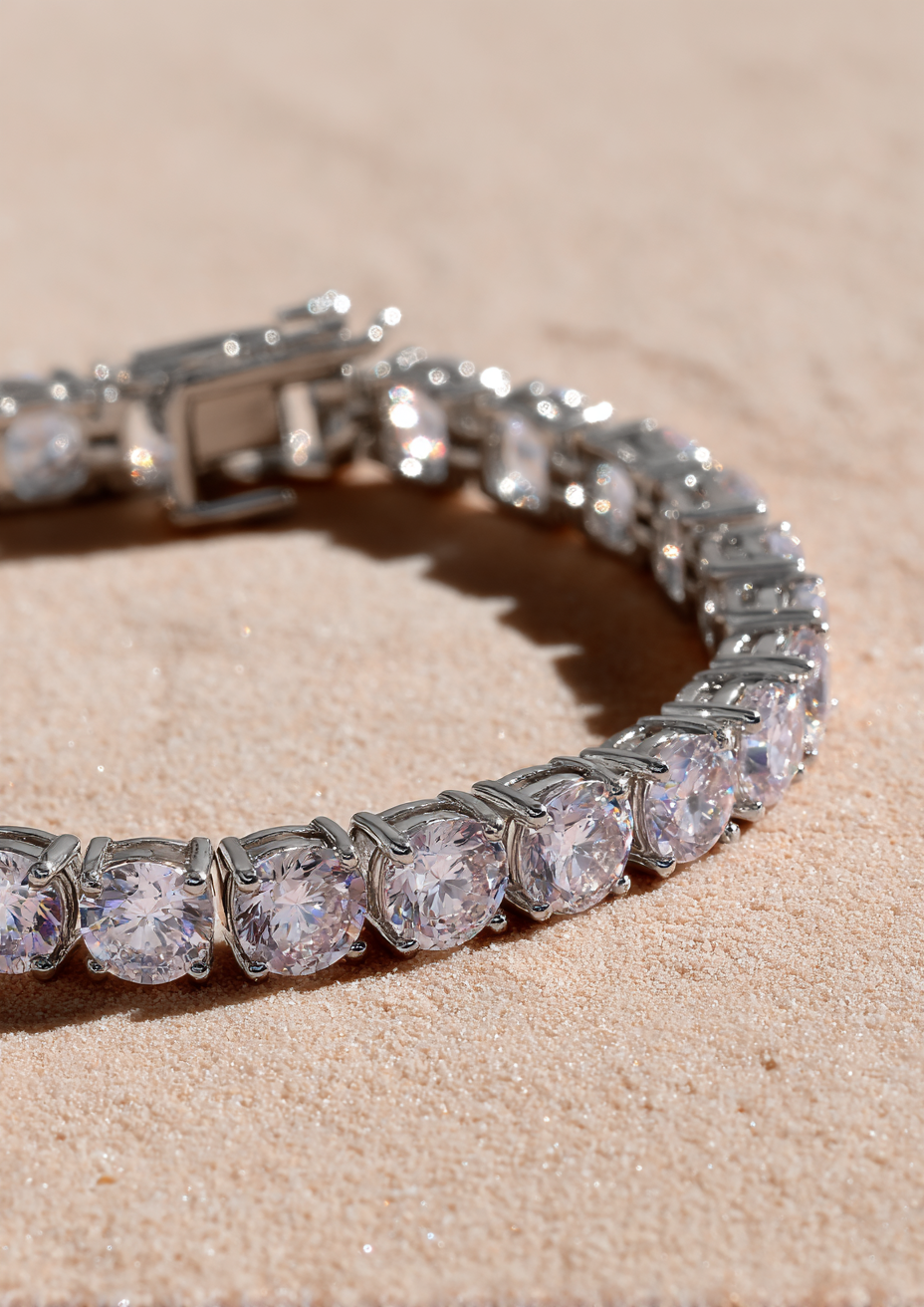 Aurora 4MM Tennis Bracelet – Elegant AAA Cubic Zirconia Sparkle